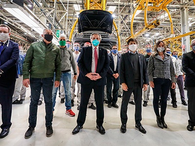 Volkswagen Group Argentina recibió al presidente de la Nación y al gobernador de la Provincia de Buenos Aires en su planta de General Pacheco